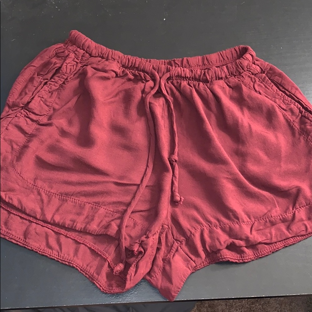 Burgundy Soft Shorts